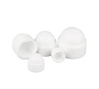 Nut Bolt Cover Caps, Dome Protection Cap Covers Exposed Hexagon Plastic PE Nut Bolt M3 M4 M5 M6 M8 M10 M12 M14 M16 M18 M20 M22 M24(White,M18X26X32mm (5pcs))