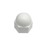 Nut Bolt Cover Caps, Large Model Nutsert Cap M6 M8 M10 M12 M14 M16 Plastic Fasteners Nut for Thread Bushing Protective Screw(White,M14x22 10pcs)