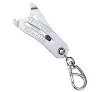Nut Bolt Head Size Catcher Keychain Metric Imperial Hexagon Nut Measurement Tool Precise Thread Size Checker for Engineer Mechanic (A)