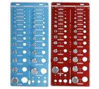 Nut Bolt Measuring Gauge Thread Gauge Checker Aluminum Alloy 62 Nut and Bolt Thread Checker Screw Pitch Checkers