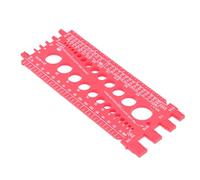 Nut Bolt Screw Gauge Plastic Bolt and Nut Identifier Bolt Gauge Nut Bolt Thread Checker for Workshop Garage (Red)