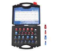Nut Bolt Thread Checker Gauge Set 26 Pieces Metric Inch Thread Size Checker Tool with Case for Mechanics Engineers DIY Enthusiasts Aluminum Red Blue