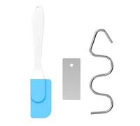 Nut Butter Mixer Tool, Stainless Steel Crank Nut Butter Tool, Rustproof Kitchen Utensil with Spatula, Baking Gadgets for Various Almond Jam