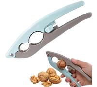 Nut Cracker Anti Splash Heavy Duty Nut Opener Tool Multifunctional Nutcracker Sturdy Stainless Steel Opener Tool with Non-Slip Handle for Walnuts Pecan Nut Hazelnuts Almonds Brazil Nuts