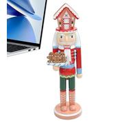 Nut Cracker Christmas Decor 15 Inch Wooden Figurine Model Table Art