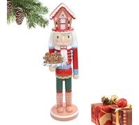 Nut Cracker Christmas Decor 15 Inch Wooden Figurine Model Table Art