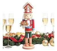 Nut Cracker Christmas Decor 15 Inch Wooden Miniature Figure