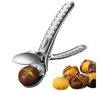 Nut Cracker Spoon Chestnut Peeling Spoon | Chestnut Cracker Tongs, Metal Walnut Tongs, Multifunctional 304 Stainless Steel Metal Nut Opener Tongs