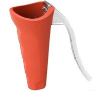 Nut Cracker, Stainless Steel Lever Tool 11.2cm with Anti-Splash Design 0.7-4cm Capacity for Walnuts Hazelnuts Pecans Kitchen Home(Red 1)