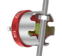 Nut Drill Attachment Aluminium Alloy Hex Shank Nut Driver for 1/4" 3/8" and 1/2" Threaded Rods Socket Wrenches Tool Threaded Rods Nuts Remover Bolt Extractor Tool