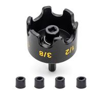 Nut Drill Bit Socket Hexagonal Shank, W 4 Replacement Head | Hexagonal Shank Driver Extractor for Fast Bolt Removal, Metal Socket Accessories, Nut Installation Drill Attachment