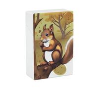 Nut-Eating Squirrel Cigarette Case 85mm King Size, Crushproof Plastic Cigarette Box Holder for Men Women Cigar Protective Cover Waterproof Cigarettes Holder 20 Capacity