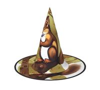 Nut-eating squirrel Halloween Witch Hat 3 PCS Comfortable And Durable Suitable For Party Role Play And Carnival