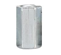 Nut Fastener, 1/2/3pcs M6 M8 M10 M12 M14 M16 M18 M20 Carbon Steel Hex Rod Coupling Nuts Lengthen Hexagon Coupling Nut Connector Galvanized Long Hex Nut(M12x17x40mm 1pcs)