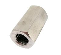 Nut Fastener, 1/2/5pcs M5 M6 M8 M10 M12 A2-70 304 Stainless Steel DIN6334 Hexagon Hex Extend Long Rod Coupling Nut Connector Joint Tubular Nut(1pc M12x19x50mm)