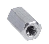 Nut Fastener, 1Pc Hexagon Hex Extend Long Rod Coupling Nut Tubular Nut A2-70 304 Stainless Steel M4 M5 M6 M8 M10 M12 M16 M20(M4x15)