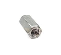 Nut Fastener, 1pc Hexagon Hex Long Nuts M5 M6 M8 M10 M12 304 Stainless Steel Hexagon Hex Lengthen Rod Connector Joint Sleeve Tubular Coupling Nut(M5 x 8 x 10mm)