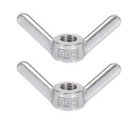 Nut Fasteners,Wing Nuts Aand Bolts,2 Pcs M6~M24 Wing Nuts Stainless Steel Butterfly Nuts Fasteners Parts Screws for Industrial Machines and Systems Electronic Devices