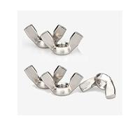 Nut Fasteners,Wing Nuts Aand Bolts, Metric Threaded Butterfly 304 Stainless Steel M3 M4 M5 M6 M8 M10 M12(M12 (5pcs))