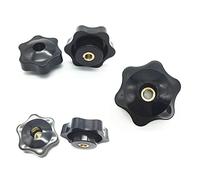 Nut Fasteners,Wing Nuts Aand Bolts,Thumb Plum Bakelite Hand Tighten Handle Thread Star Mechanical Black(M6)