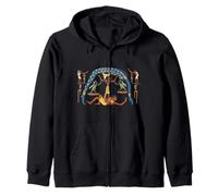 Nut Geb Shu Goddess Sky Earth Ancient Egyptian Mythology Zip Hoodie