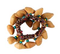 Nut Handbell Drum African Tribal Style Hand Chain Bracelet Percussion Instrument Bell Toy for Children Band Performances