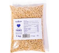 nut&me Pine Nuts 1kg | No shell | Perfect for pesto | Keto | Gluten-free | Vegan and vegetarian | Source of fiber | Low sugar content | Ready to use