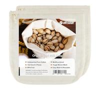 Nut Milk Bags for Sifting, Reusable (2-Pack), Organic Cheesecloth, Nut Milk Bag Strainer, 100% Unbleached, Natural Pure Cotton, Nut Bag Strainer for Sieving 12"x12"