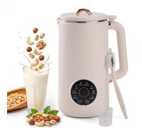 Nut Milk Machine,1L Stainless Steel Soy Milk Maker, Hot Water Boiling & 12 Hour Preset Functions, 10 Vanes, Automatic Almond Milk Machine for Plant-Based Milk, Oat, Yogurt and Dairy Free Beverages
