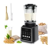 Nut Milk Maker, 1650ML Automatic Soy Milk Maker with Self-Cleaning Function, 24H Smart Timer, 14 Stainless Steel Blades, Non-Stick Materials, Touch Screen, Homemade Plant-Based Milk, Oat, Soy
