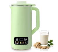 Nut Milk Maker, 600 ml Automatic Soy Milk Machine, Multi-Functional Plant-Based Milk Maker with Delay Start/Self Clean/Keep Warm for Homemade Almond Milk, Oat Milk, Yogurt and Smoothies (Green)