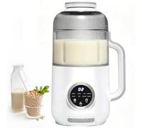 Nut Milk Maker, Electric Soy Milk Machine with 10 Blades, 12-Hour Smart Timer, One-Touch Washing & Drying for Home Use, Ideal for 1-6 People