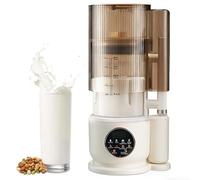 Nut Milk Maker Machine - 1500ML Automatic Soy Milk Maker for Homemade Plant-Based Milk | Includes Keep Warm, Self Cleaning, Delay Setting Function (With Noise-Insulating Cover)