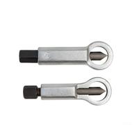 Nut Remover Set 2pcs for Corroded Broken Stuck Nuts Made from Chrome Vanadium Steel with Hex Head for Secure Socket Wrench Usage (2+3)