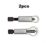 Nut Remover Set 2pcs for Corroded Broken Stuck Nuts Made from Chrome Vanadium Steel with Hex Head for Secure Socket Wrench Usage (1+3)