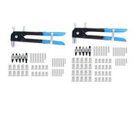 Nut Rivet Tool Kit M3-M8 Hand Pull Riveter Set 86/106Pcs with Mandrels for Alloy Iron Nuts Car Trailer Furniture Boat Repair