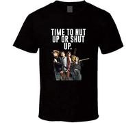 Nut Up Or Shut Up Zombieland Funny Movie Quote Character T-Shirt Black Graphic Unisex Tee Shirt L