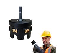 Nut Zipper Drill Attachment for Fast Nut and Bolt Removal, Durable High-Speed Power Drill Adapter for 1/4", 3/8", 1/2" Threaded Rods, for Conduit Racks, Strut Systems, and Overhead Fixtures