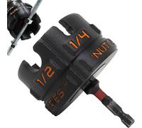 Nut Zipper Drill Attachment for Quick Nut & Bolt Removal Universal Bolt Extractor for 1/4" 3/8" 1/2" Threaded Rods Slotted Wing Socket Wrench Tool.