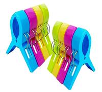 Nutabevr Pack of 8 Large Clothes Pegs Towel Clips