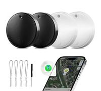 Nutale 2025 Bluetooth Tracker Smart Finder for Apple Find My[Apple MFi Certified，iOS Only], iPhone Tags Key Finder Luggage Tracker for Bags, Luggage, Wallet, Bicycle (2 Black & 2 White)
