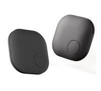 Nutale Tag Bluetooth Tracker Item Finder 2PCS - Works with Find My (iOS Only) - Smart Tracker Key Finder Locator (Not for Android) for Keys Luggages Bags Suitcases Wallets (2-Black)