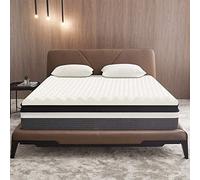 Nutan Breathable 1-inch Convoluted Egg Shell Design Mattress Topper | High-Performance Supporting Bed Pads with Effective Softness, Relaxing Bed Toppers for Back Pain and Better Sleep, Full, White