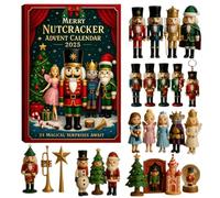 Nutcracker Advent Calendar 2025, 2D Flat Acrylic Ballet Christmas Countdown with Hanging Ornaments, Holiday Decor & Gift