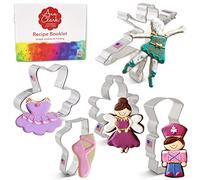 Nutcracker Ballet Cookie Cutters 5-Pc. Set Made in USA by Ann Clark, Nutcracker, Sugar Plum Fairy, Tutu, Ballerina, Ballet Slipper