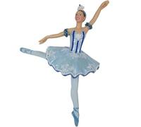 Nutcracker Ballet Gifts, Ballerina Christmas Tree Ornaments, Resin Nutcracker Ballet Decorations, Xmas Baubles for Holiday Home Decor, Queen Snowflake, 4 Inches