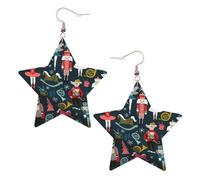 Nutcracker Ballet Xmas Dance Statement Earrings for Women, Star Drop Earrings, Elegant Dangle Jewelry for Formal Gatherings