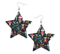 Nutcracker Ballet Xmas Dance Statement Earrings for Women, Star Drop Earrings, Elegant Dangle Jewelry for Formal Gatherings
