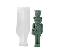 Nutcracker Candle Mold - 4 Inch 3D Animal Statue Silicone Mold, Handmade Re