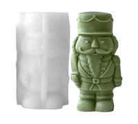 Nutcracker Candle Molds - 13cm DIY Candle Soap | 3D Nutcracker Soldier - Silicone Mold | Resin Art Fondant Plaster | Christmas Decoration Crafts - Home Decoration